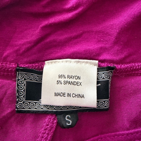 Zashi boho chic, stretchy skirt fuchsia pink S - Picture 4 of 4